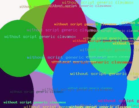 Without script generic clavamox